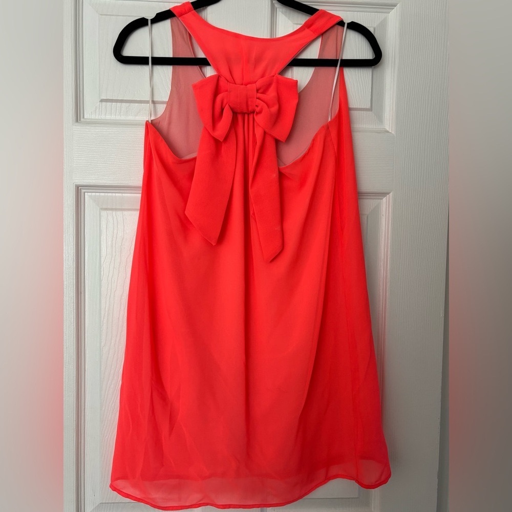 NWOT- SAGE Fluorescent Pink/Coral Dress